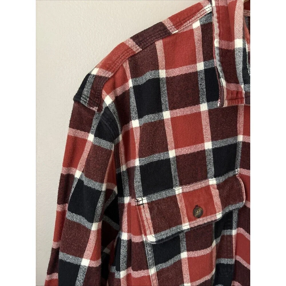 Carhartt Men’s 2XL Hubbard Flannel Shirt Original Fit Plaid Heavyweight